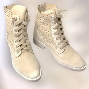 Dolce Vita Aldis perforated nubuck combat boots 8